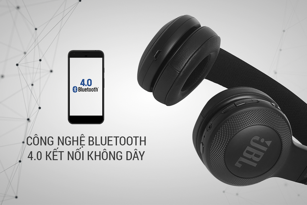 Tai Nghe Bluetooth JBL E45BT - Hàng Chính Hãng