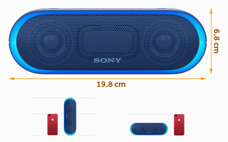 Loa bluetooth Sony SRS-XB20 - Thiết kế loa bluetooth Sony SRS-XB20 gọn gàng