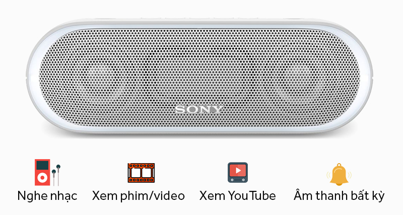 Loa bluetooth Sony SRS-XB20 - Thời gian sử dụng và khả năng tương thích
